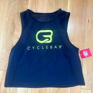 NWT BLACK MESH CYCLEBAR CROP TANK TOP SIZE SMALL